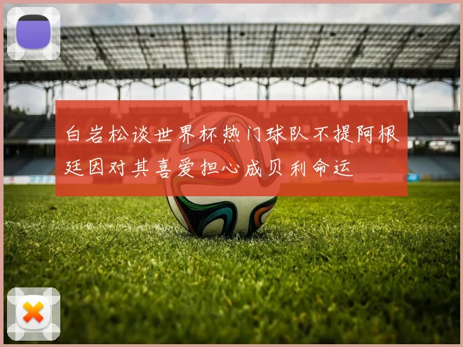 白岩松谈世界杯热门球队不提阿根廷因对其喜爱担心成贝利命运